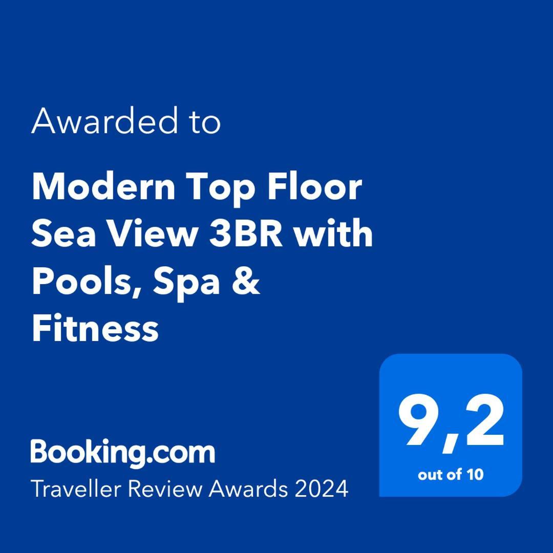 Modern Top Floor Sea View 3Br With Pools, Spa & Fitness Bečići Eksteriør billede